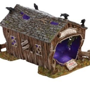 Department 56 Village Accessories Halloween Crow Creek Covered Bridge Lit Figurine Department 56 Village Accessories Halloween Crow Creek Covered Bridge Lit Figurine
