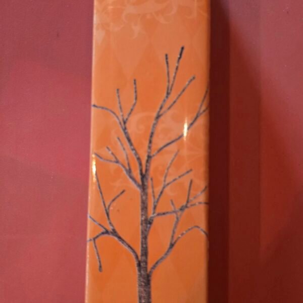 Dept 56 Halloween Village Accessory ~ COPPER GLITTER BARE BRANCH TREE #809457 Dept 56 Halloween Village Copper Glitter Bare Branch Tree